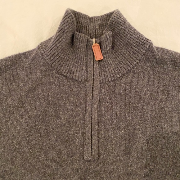 Bonobos quarter zip sweater - gray - Picture 3 of 7